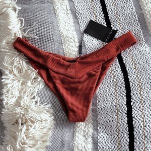 INDAH SWIM Devan V Band Bottoms: Picante